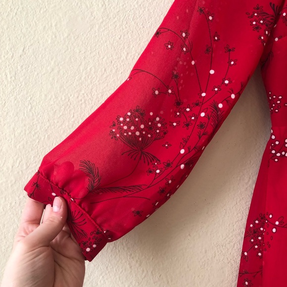 Madewell Hazelwood Wrap-Front Mini Dress in Windswept Floral - Picture 7 of 11